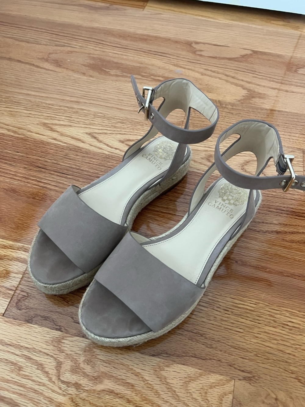 Vince Camuto Taupe Kathalia Espadrille Sandals